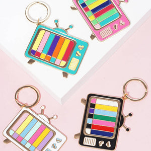 Fashion City | Retro Television Inspiration Keychain: JET / One Size