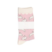 Load image into Gallery viewer, Sweet Bunnies Socks: Adult Large | My Mind’s Eye
