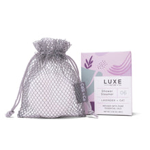Load image into Gallery viewer, Luxe Lavender + Oat Shower Steamer Fizzy Bomb | Cait + Co
