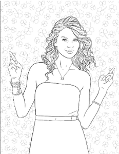 Taylor Swift Coloring & Activity Book (10 pack with Display)