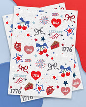 Load image into Gallery viewer, America 250 Tattoos | patriotic, 4th of july, usa, temporary | xo, Fetti
