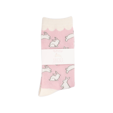 Load image into Gallery viewer, Sweet Bunnies Socks: Adult Large | My Mind’s Eye
