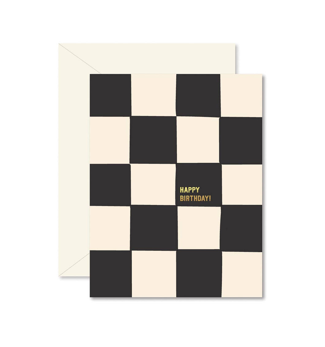 Chessboard Birthday Greeting Card | Ginger P. Designs