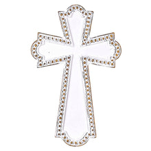 Load image into Gallery viewer, White Wash Resin Wall Cross 6.75H |Dicksons
