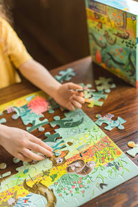 Puzzle | Otters at Play 64 Piece Puzzle| eeBoo
