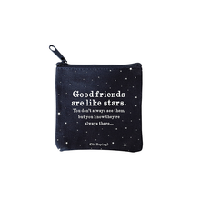 Load image into Gallery viewer, Good Friends Stars | Mini Pouch | (Old Saying) | Quotable
