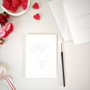 Love sweet love paintable notecard  | emily lex studio