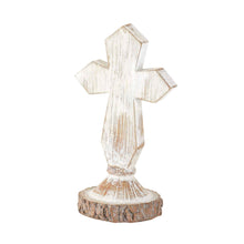 Load image into Gallery viewer, Dicksons - Crs Ttop Antique White Cross Rsn 6"H
