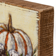 Load image into Gallery viewer, White And Orange Block Sign |Primitives by Kathy
