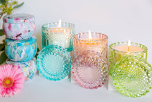 Load image into Gallery viewer, Pink Chiffon 8oz Petite Shimmer Candle (Light Pink) | The SOi Company
