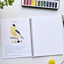 Load image into Gallery viewer, Birds watercolor workbook
