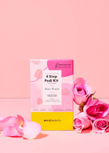 Rose Water 4 Step Pedi Kit | AvryBeauty