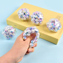 Load image into Gallery viewer, Pearl stress Ball Squishy Squeeze Toy Fidget Toy| Sparkling Extras
