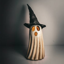 Load image into Gallery viewer, A Cheerful Giver - Witch Hat Ghost with LED Lights
