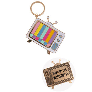 Fashion City | Retro Television Inspiration Keychain: JET / One Size