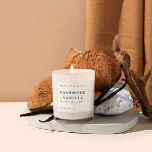 Cashmere and Vanilla | 11 oz Soy Candle | Sweet Water Decor