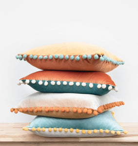 Colibri Pillow Covers (4-Pack) - Orange/Teal: 16x16 inch | Monday Moose
