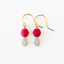 Load image into Gallery viewer, Turquoise | Tiny Earrings Small bead earrings Little color drop earrings
