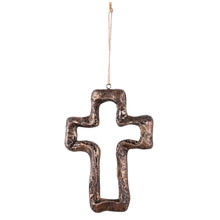 Load image into Gallery viewer, Dicksons - Brown Stone Look Resin Wall Cross 5.75H
