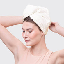 Load image into Gallery viewer, Ivory Quick Dry Hair Towel | KITSCH
