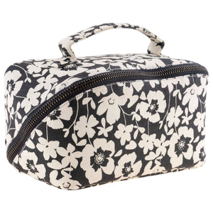 Zip Cosmetic Bag: Navy Floral | Karma