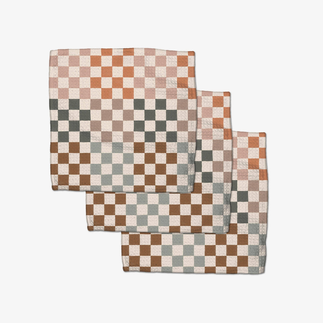 Autumn Checkers Dishcloth Set | Geometry