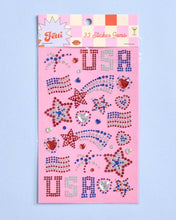 Load image into Gallery viewer, USA Face Gems | patriotic, fourth july, festival, americana | xo, Fetti
