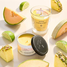 Load image into Gallery viewer, Lime + Sunshine Recyclable Tin Candle |Good Chemistry
