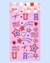 Load image into Gallery viewer, USA Face Gems | patriotic, fourth july, festival, americana | xo, Fetti
