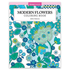 Modern Flowers Coloring Book
