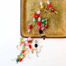 Load image into Gallery viewer, Lime |Tiny Earrings Small bead earrings Little color drop earrings
