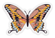Load image into Gallery viewer, Sticker Pink Swallowtail Butterfly, 3x2in
