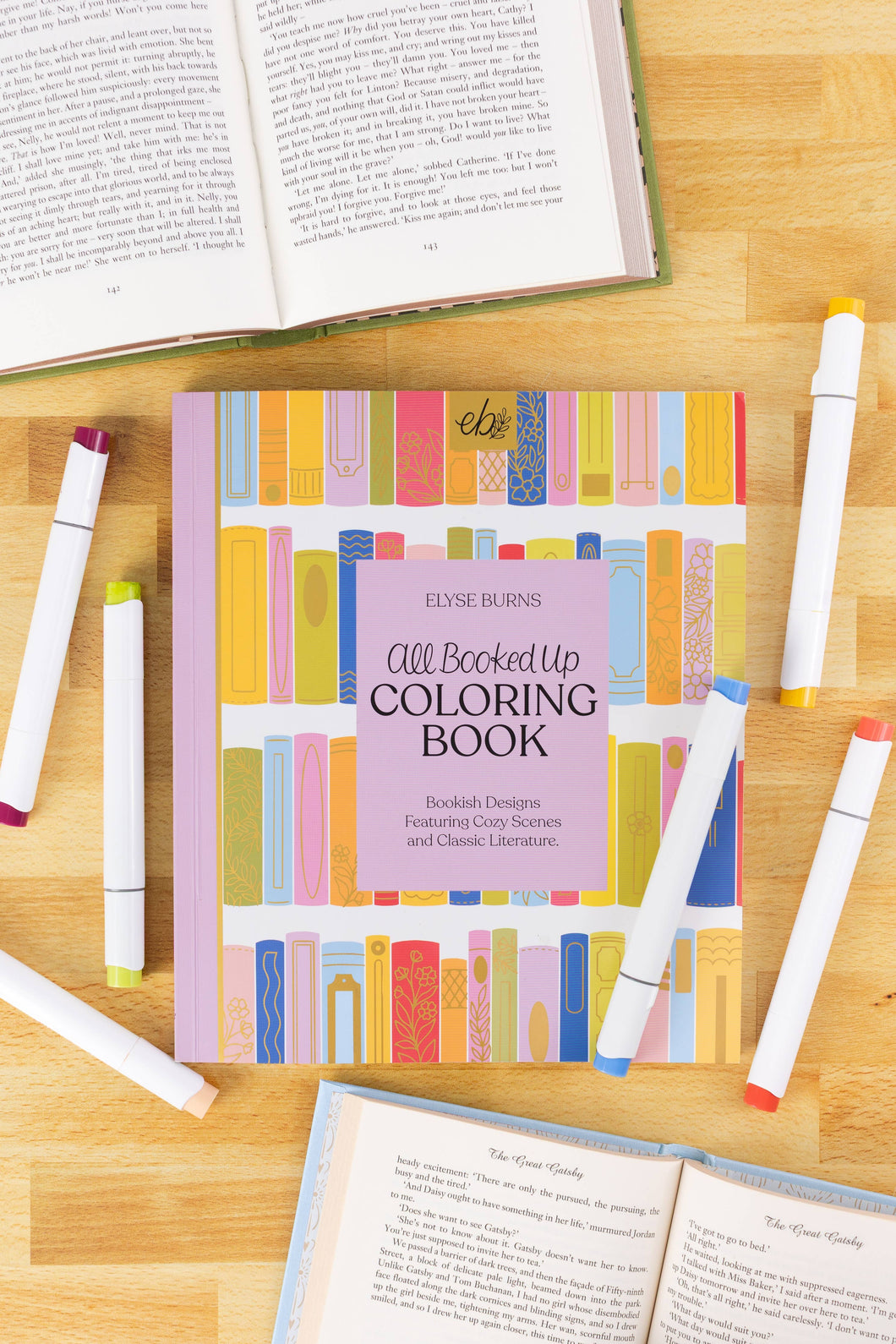 All Booked Up Coloring Book | Elyse Breanne Design