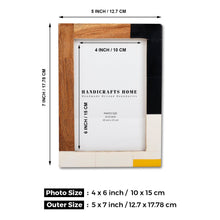 Load image into Gallery viewer, 4x6 Photo Frame Mondrian Warm Oak Pack of 2 Mondrian Warm Oak | Handicrafts Home

