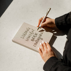 Journal | Strong Beautiful Brave Courageous | Sweet Water Decor