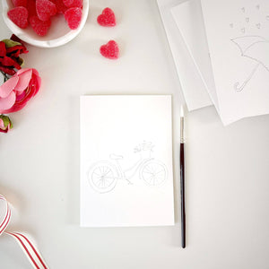 Love sweet love paintable notecard  | emily lex studio