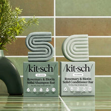 Load image into Gallery viewer, Rosemary &amp; Biotin Volumizing Shampoo &amp; Conditioner Bar Combo  | KITSCH
