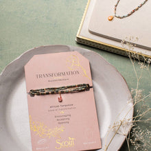 Load image into Gallery viewer, Gold Love Teardrop Stone Wrap Rose Quartz | Labradorite | Scout Curated Wears
