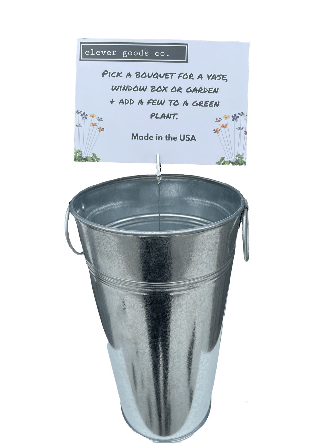 Galvanized Bucket Display & Sign