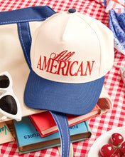 Load image into Gallery viewer, All American Trucker Hat | Patriotic, USA, Embroidered | xo, Fetti
