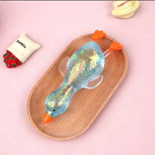 Load image into Gallery viewer, Cute Goose Duck Glitter Squishy Squeeze Toy Fidget Toy | Sparkling Extras
