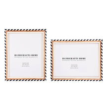 Load image into Gallery viewer, 14x18 Photo Frames Marquet-Bevel Collection Pack of 2 Blue &amp; White  | Handicrafts Home
