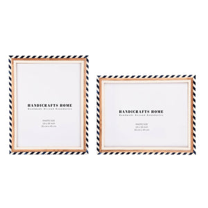 14x18 Photo Frames Marquet-Bevel Collection Pack of 2 Blue & White  | Handicrafts Home