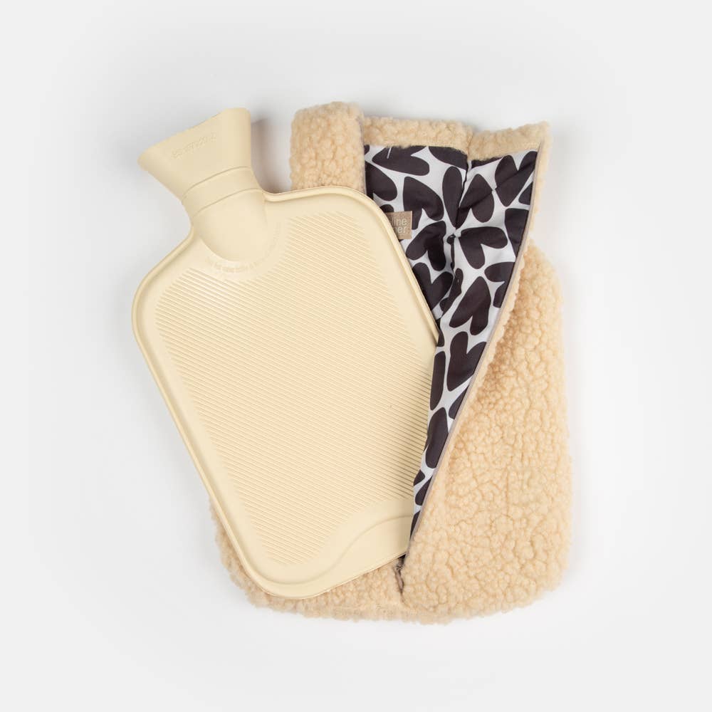Caroline Gardner - Natural Borg Hot Water Bottle and Cover