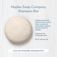 Load image into Gallery viewer, Naples Soap Company - Unscented / Fragrance Free Shampoo Bar
