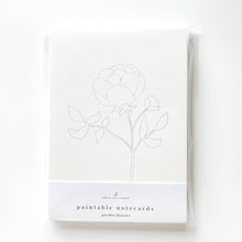 Load image into Gallery viewer, Garden flowers paintable notecards  | emily lex studio
