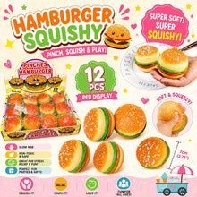 Load image into Gallery viewer, Hamburger Squishy – Slow-Rise Burger Stress Toy
