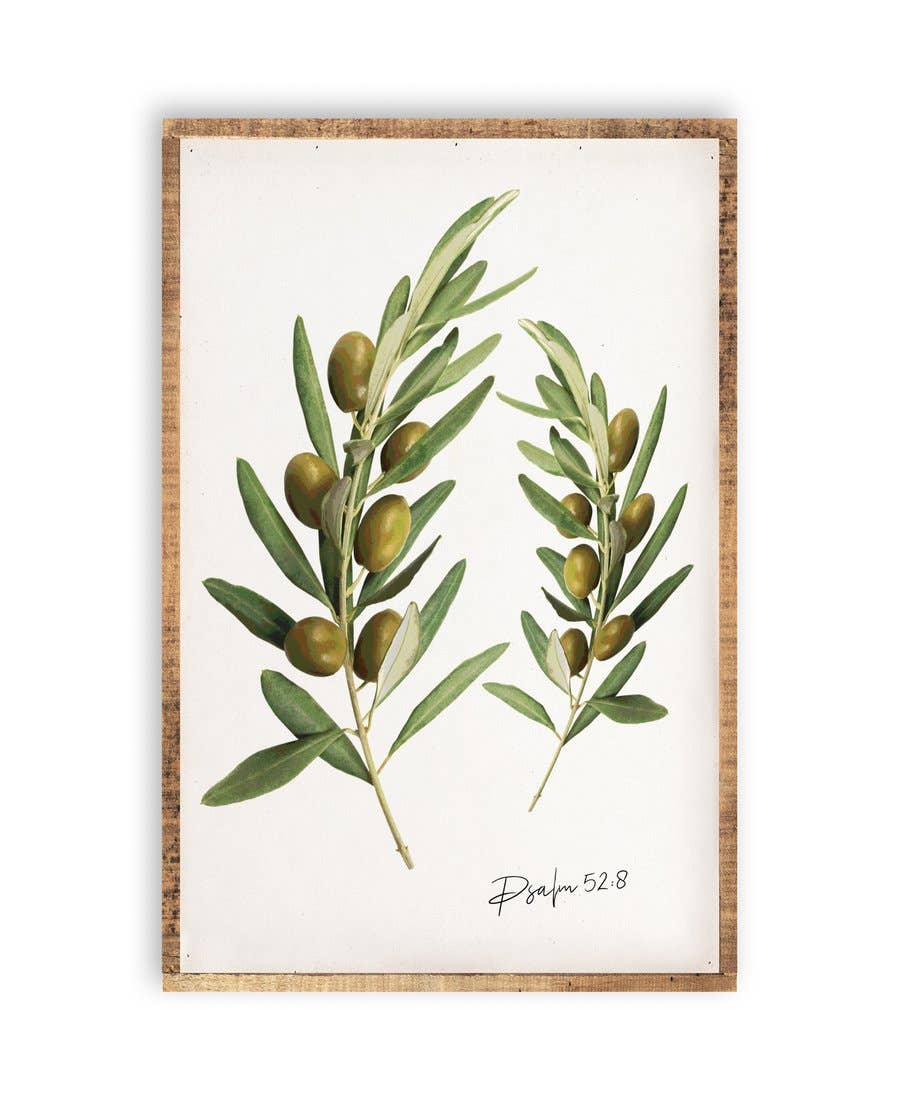 Revelation Culture - Psalm 52: 8 Greenery Wall Art