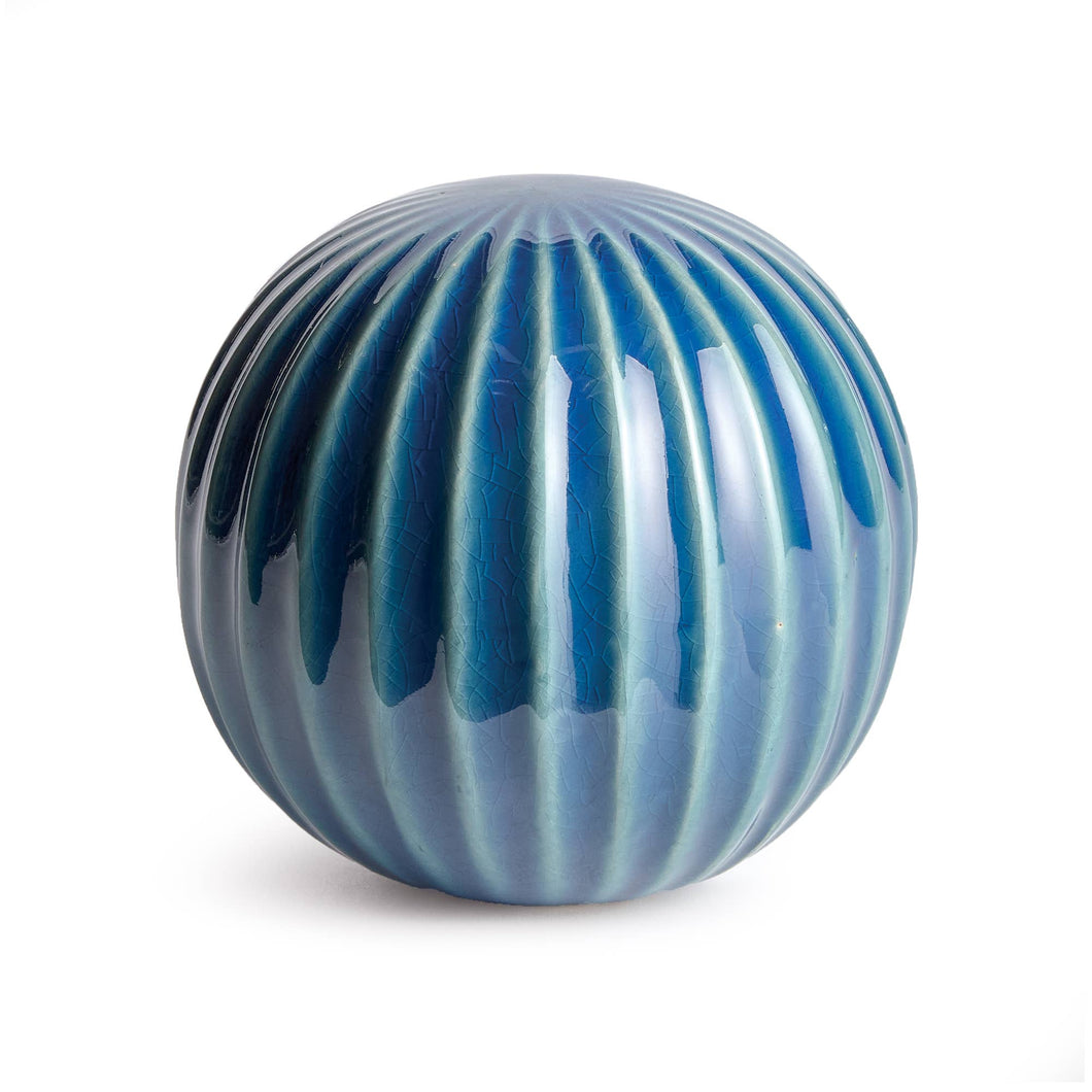 Brittani Orb Large, Blue: Blue / Ceramic