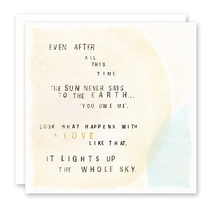 Susan Case Designs - Even After All This Time - Inspirational Card